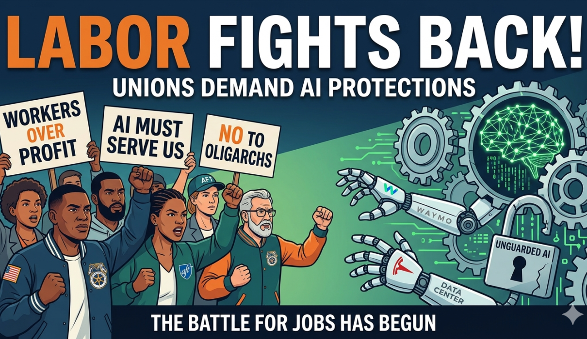 Unions Oppose AI Expansion: Labor Leaders Demand Worker Protections in the Emerging AI Economy