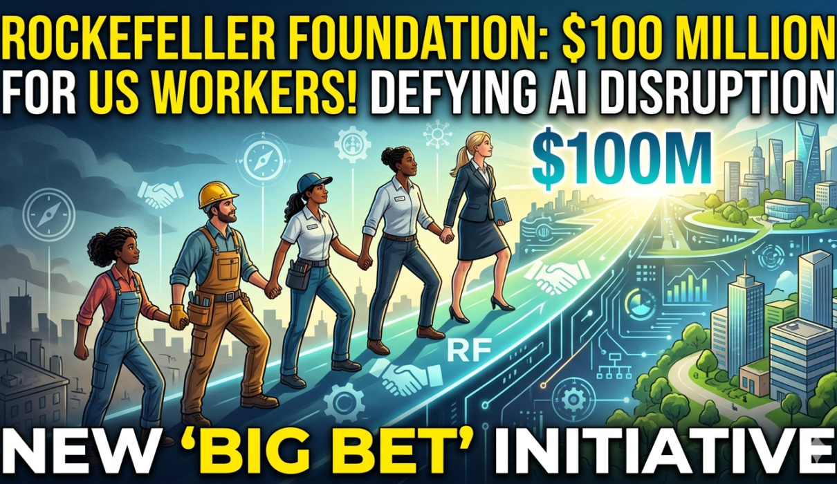 Rockefeller Foundation Commits $100 Million to Combat AI-Driven Job Disruption in America