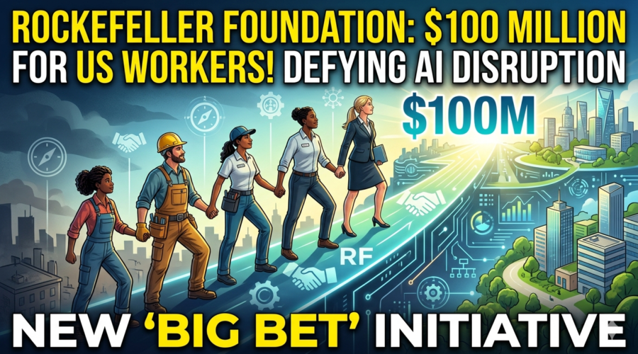 Rockefeller Foundation Commits $100 Million to Combat AI-Driven Job Disruption in America