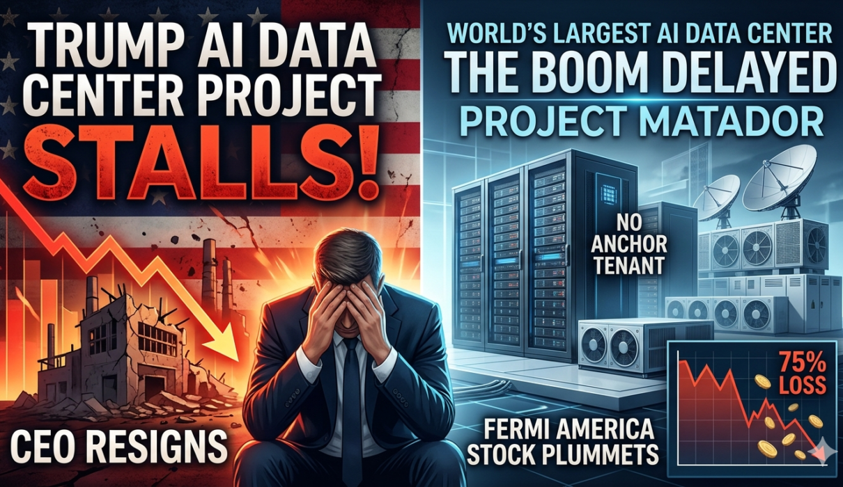 Trump AI Data Center Project Stalls as CEO Toby Neugebauer Resigns Amid Delays